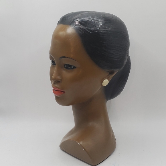 Vintage MCM Marwal 1950’s Hawaiian Girl Chalkware Bust Hula Polynesian - Picture 9 of 16